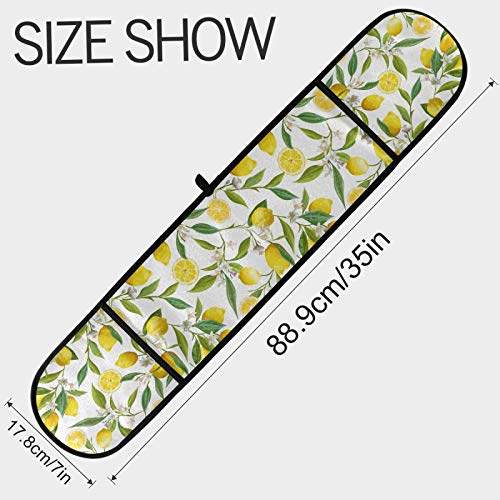 Long Double Oven Mitt For Baking Heat Resistant Quilted Double Oven Glove (Lemon) #TOP2
