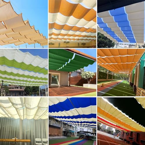 Toldo retráctil impermeable para evitar el calor en patios 3