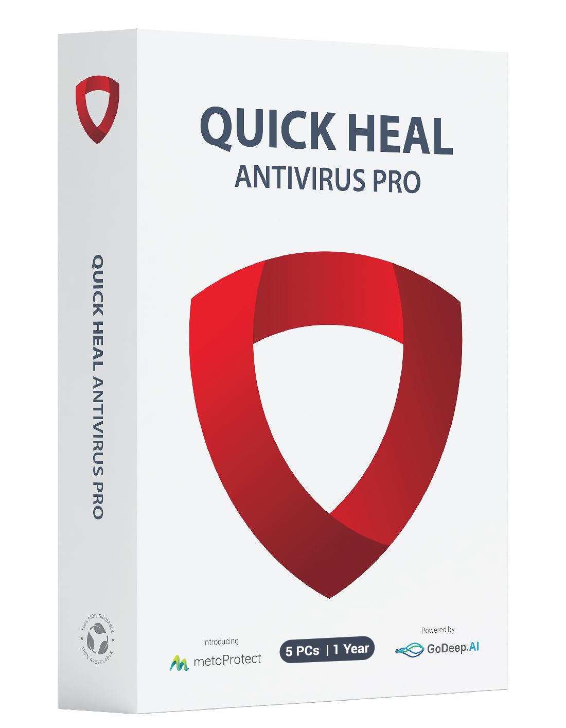 Quick Heal Antivirus Pro Latest Version – 5 PCs, 1 Year (DVD)