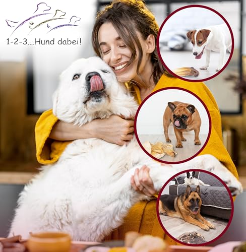 123...Hund dabei! - Büffel-Lunge 3kg, Rinderlunge XXL-Pack, fettarm, getrocknetes Rindfleisch, schonend getrocknet, Kauartikel vom Rind (Rinderlunge)