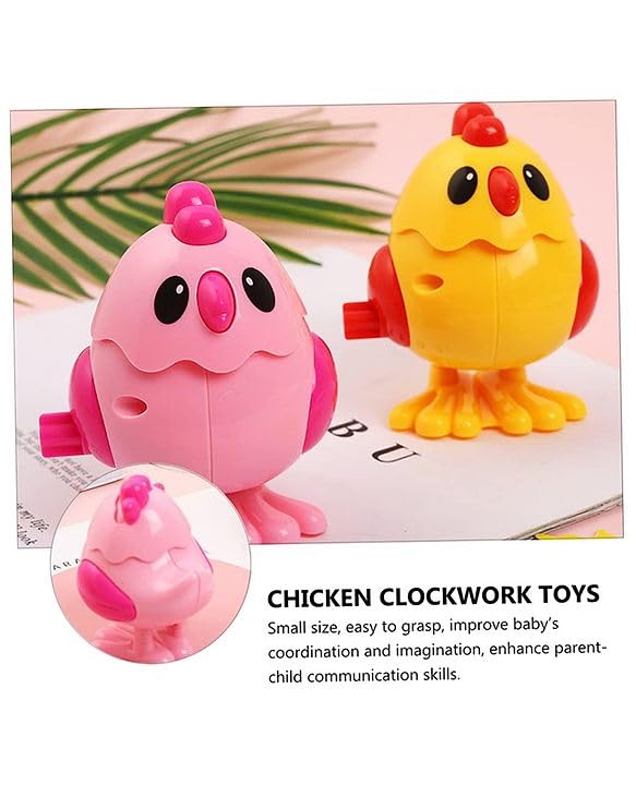 OPINA Press to Go Inertial Cute Crawling Chick Duck Toy for Kids (Pack of 4) 3