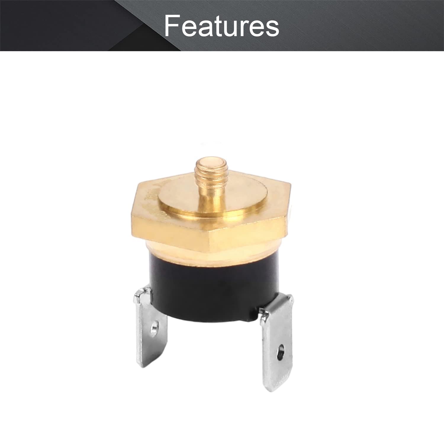 Garosa 5x KSD301 Thermostat – Kupfer-Temperaturschalter, NC, 250V 10A, Fixe Schalttemperatur, Für Elektrogeräte (60°C)