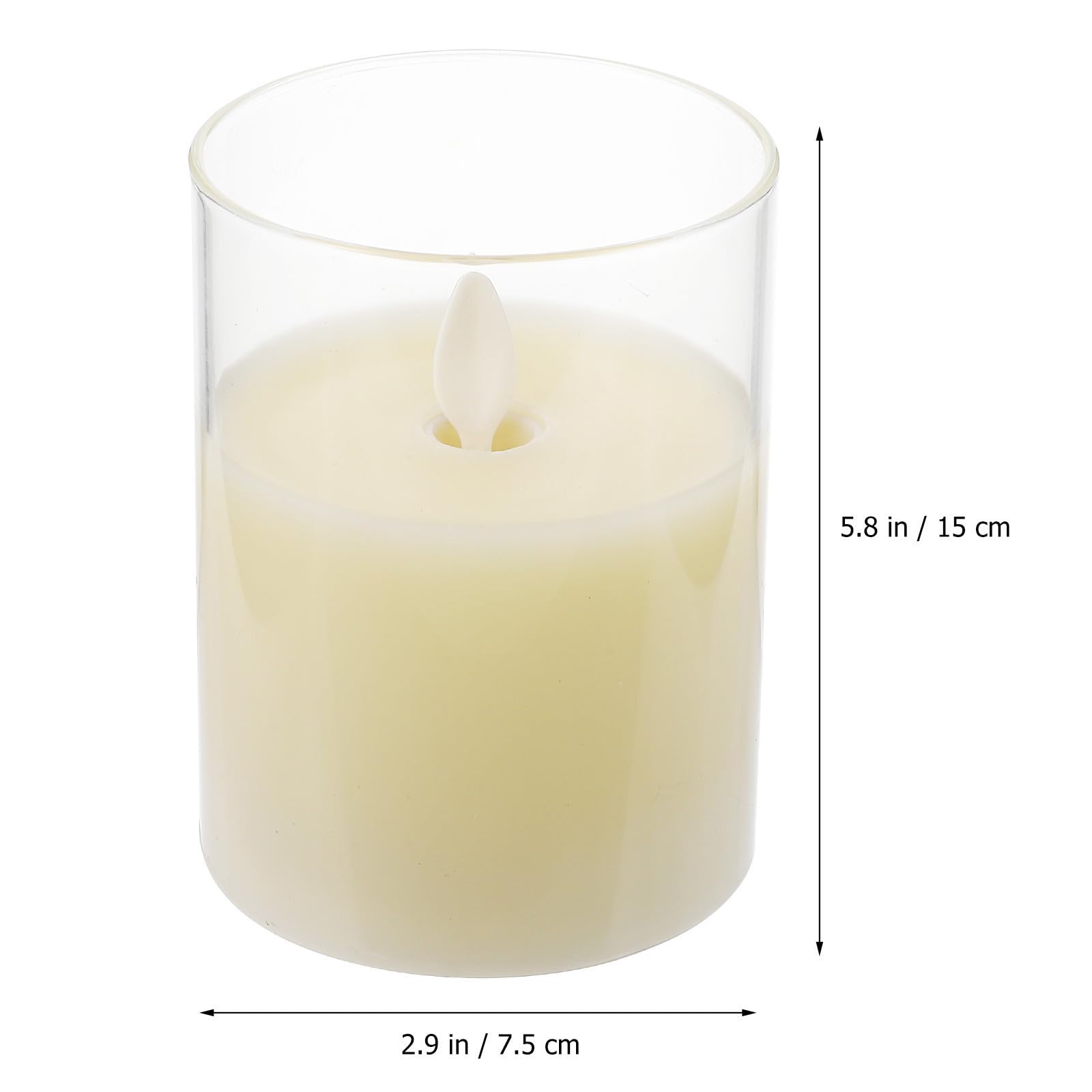 3 Pezzi Candele LED a Batteria senza Fiamma con Telecomando
