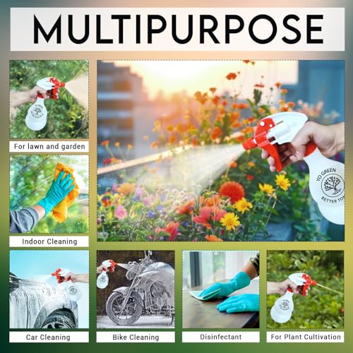 Image of Yo Green Gardening 4 Pcs Hand Tools Set with Garden Sprayer (Cultivator, Trowel, Fork & 1 Litre Water Sprayer), Gardening Tools for Home Garden, Farming Tools (3 Pc Tool + 1L Sprayer)