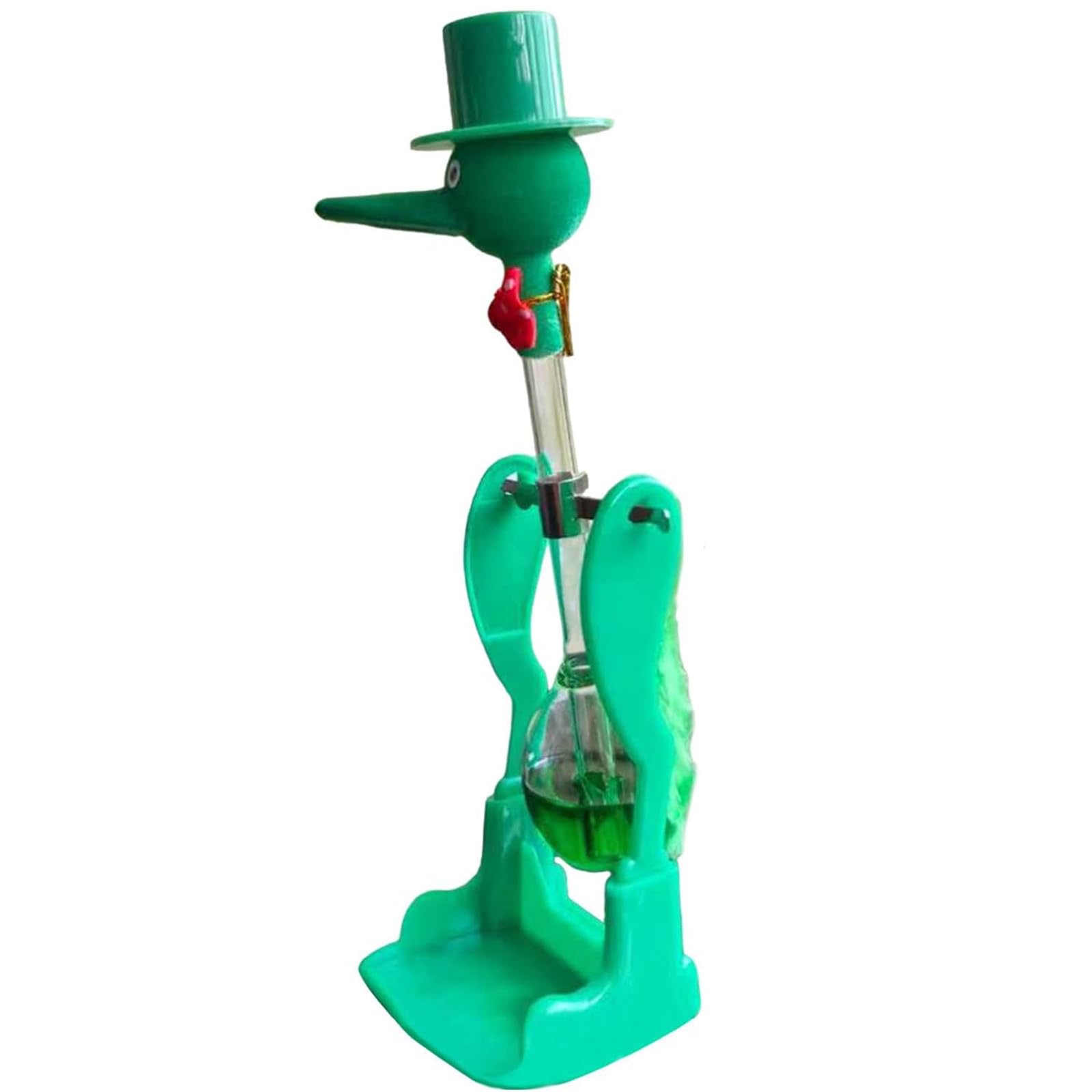 Novelty Drinking Water Bird Toy, Perpetual Motion Bobbing Glass Duck, Drinking Bird Perpetual Motion, Glass Bobbing Duck Novelty Ornament, Educational Physics Toy & Prank Decoration (E-5)