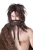 California Costumes Women's Viking Wig Beard and Moustache, Brown, One Size