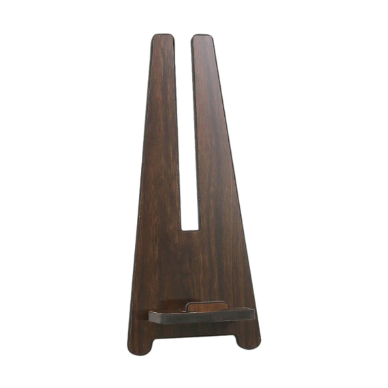 Soporte para Instrumentos de Viento Eléctricos, para Flauta, Soporte para Tubo de Soplado, a Prueba de Humedad, Madera Liger, Marrón Oscuro