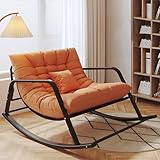 Construction : le fauteuil à bascule a un cadre en acier solide et durable, ce fauteuil à bascule d'extérieur est assez robuste pour supporter jusqu'à 200 kg. Gardez votre ensemble de meubles de terrasse impeccables saison après saison.