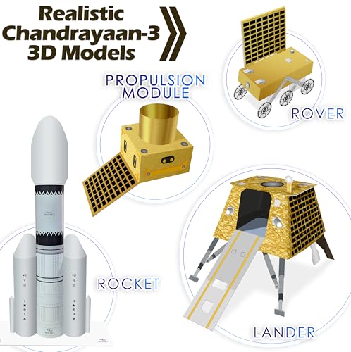 Image of Kit4Curious Moon Mission Science Kit with 50+ DIY Experiments - Space STEM School Project & Science Exhibition Models | Educational Learning Toy for Boys & Girls