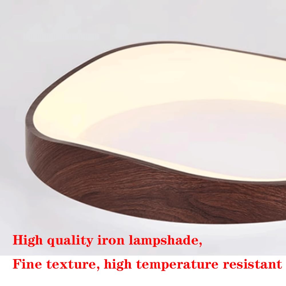 Lampy Sufitowe Imitujące Usłojenie Drewna Kreatywna Lampa Panelowa W Stylu Vintage Sufitowe W Stylu Minimalistycznym 3 Ściemnialne Kreatywne Oświetlenie Sufitowe LED Do Kuchni, Sypialni, Salonu