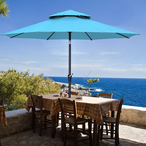 Sunoutife Patio Umbrella, 11FT Outdoor Table Umbrella for Yard Garden ...