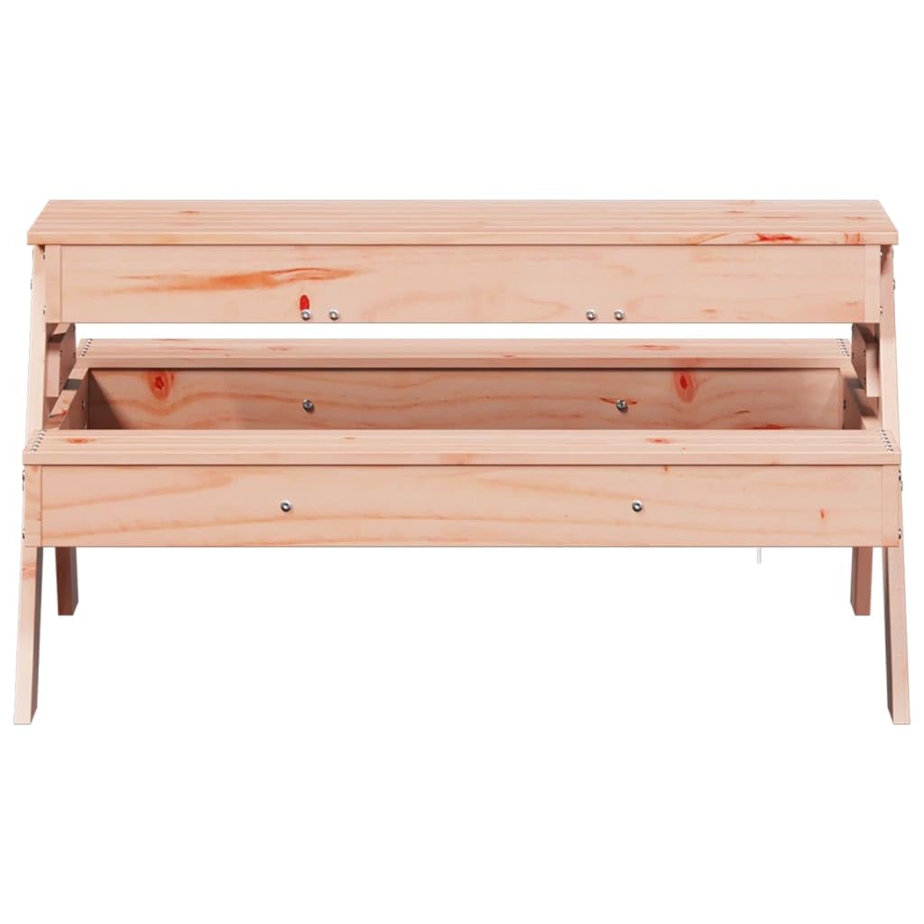 Mobili da esterno, tavoli da esterno Tavolo da picnic con sabbiera per bambini in legno massello Douglas in legno massello