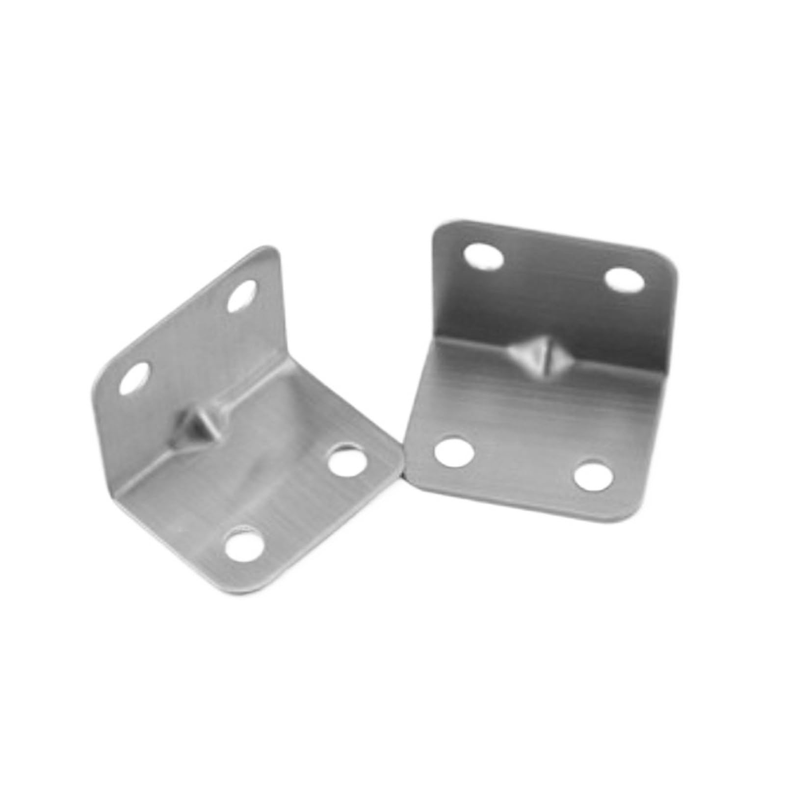 10/50 soportes de ángulo de acero inoxidable de 90 grados. | Soporte Universal for Gabinete Cajón Ventana Muebles de Madera(30X37cm-50set)