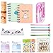 Produktbild Amycute niedliche Schreibwaren, Bleistifte, Holz Kawaii Lineal, Notizblock, Kugelschreiber, Schreibwaren Geschenkset, Schulbedarf für Kinder, 18 Teile Stil 1