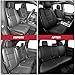 FREESOO for Jeep Grand Cherokee Seat Covers 2011-2021, Luxury Waterproof Leather Car Seat Cover, Automotive SeatCovers Protector Cushion Accessories, Black Full Set