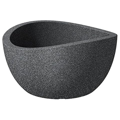 Scheurich Wave Globe Black-Granite Planter Cover