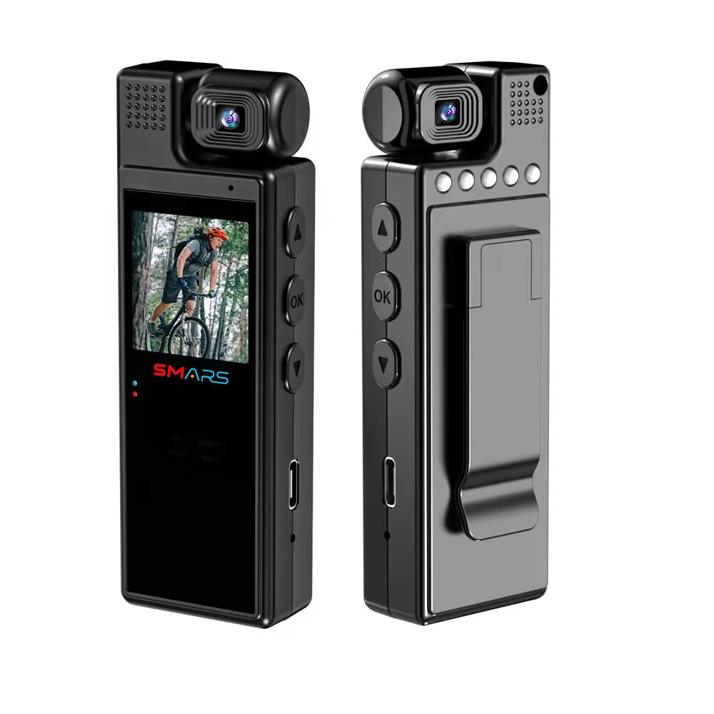 smars Pocket Body Camera with Audio and Video Recording, 1080P Full HD, 180° Flip Lens, Night Vision-picture-12