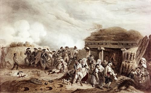 Tableau Louis Hippolyte Bellange combat de Bastan décoration murale