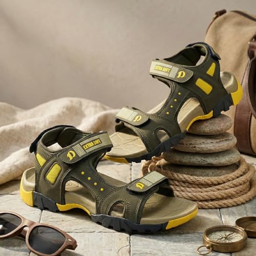Image of DOCTOR EXTRA SOFT Men's Classic Athletic & Outdoor Casual Sandals /Floaters with Adjustable Cushion Strap for Adult | Comfortable & LightWeight |Stylish & Anti-Skid |Everyday Use for Gents & Boys D-305