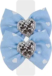 Laço Clássico Macho Coração Azul, P 2un