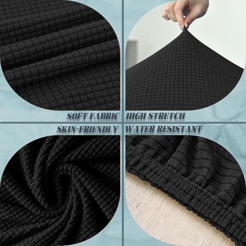 Spandex couverture de chaise lavable et extensible pour salle à manger - 5