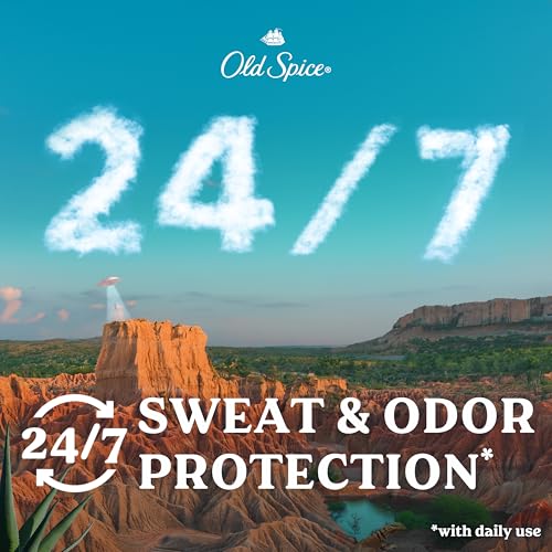 Image of Old Spice Antiperspirant & Deodorant for Men, 24 /7 Sweat & Odor Protection, 24 /7 Freshness with Long Lasting Scent, Gentle on Skin, Dry Feel, Canyon with Aloe Scent, 2.6 oz (Pack of 3)