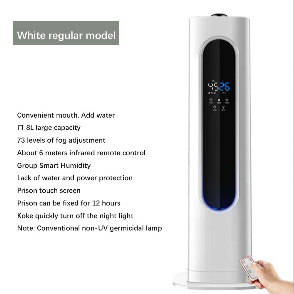 Humidificadores para Dormitorio, humidificador de Aire ultrasónico, humidificador silencioso de Relleno Superior Adecuado para dormitorios, Habitaciones Grandes, bebés y familias con una Gran capaci