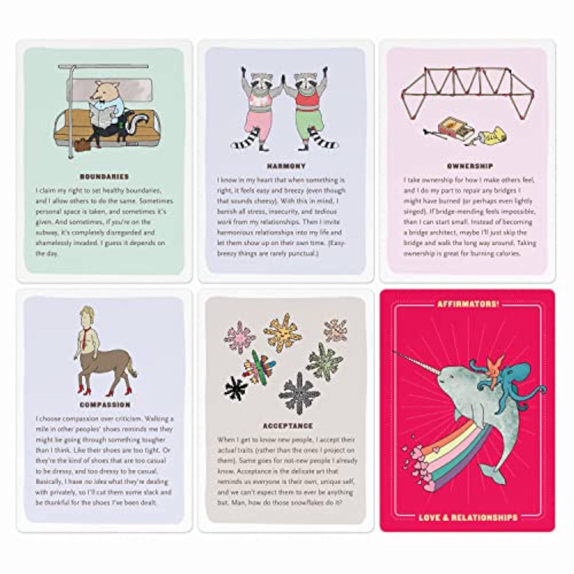 Love & Relationships Affirmators Deck: 50 Affirmation Cards