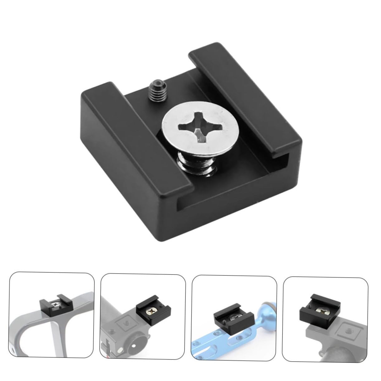 Mikikit 5sätze Hot Shoe Mount Adapter Für DSLR Kameras Vielseitiger Hot Shoe Extension Adapter Mit Schraube Für Zubehörmontage Und Kreative Fotografie