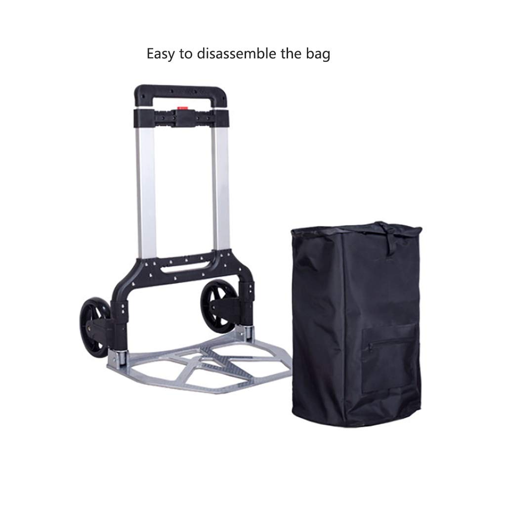 Buy Portable Folding Collapsible Aluminum Cart Dolly Push Truck Trolley