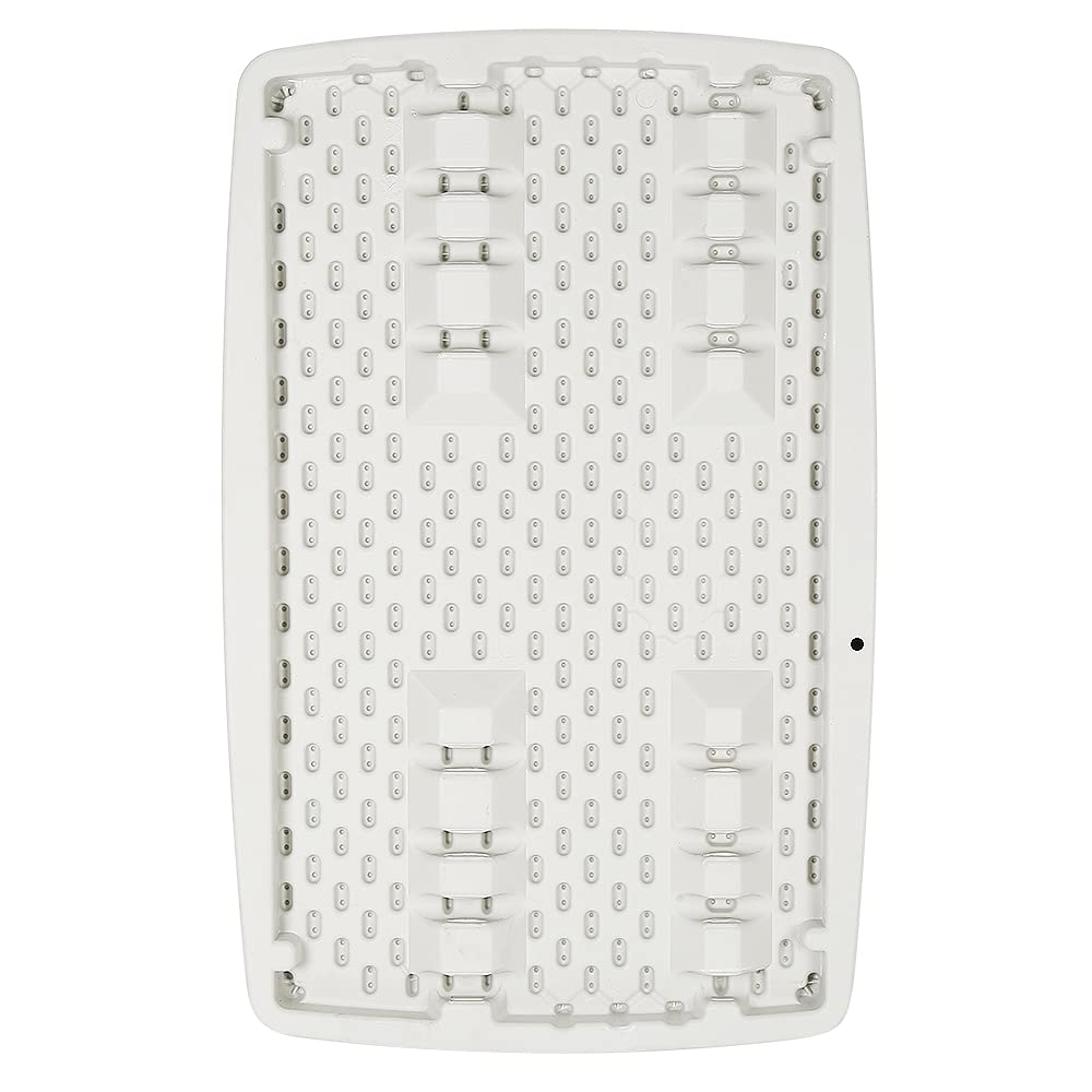 Tavolo pieghevole da campeggio 76 cm, compatto e regolabile, bianco, materiale: HDPE, superficie: 76 x 50 cm per giardino, terrazza e balcone