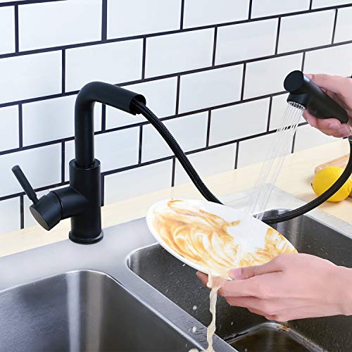 Hapilife-Grifo-Cocina-Extraible-Negro-Multifuncional-Grifo-para-Fregadero-con-Doble-Chorros-Antical-Giratorio-Grifos-de-Cocina