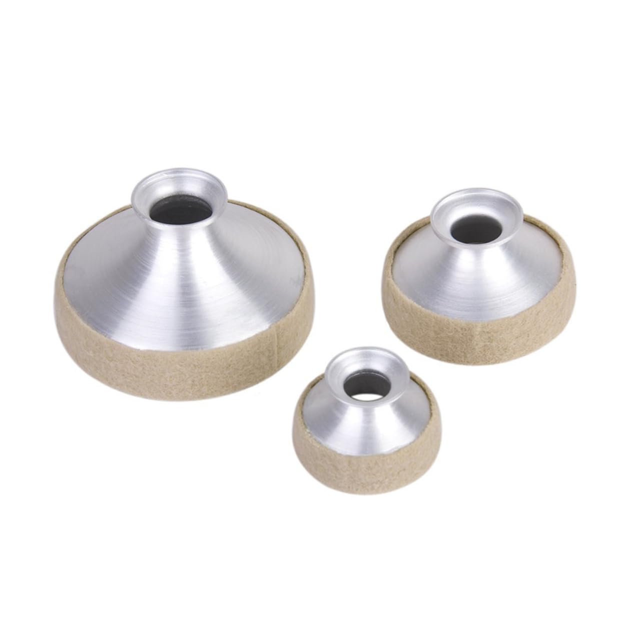 GOOHOCHY Alto Saxophone Mute Dampener Silver Metal Sound Muffler for Fits Alto Sax Reduces Overtones to Height Construction