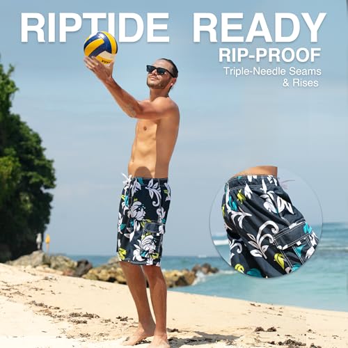 Image of Kanu Surf Mens Barracuda Swim Trunks (Regular & Extended Sizes)