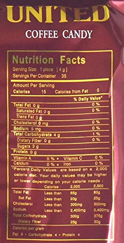 United Coffee Candy 125g, 6 Pack miniatura 2