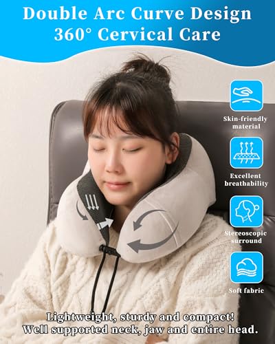 Almohada espuma viscoelástica para cuello H-Shape miniatura 2