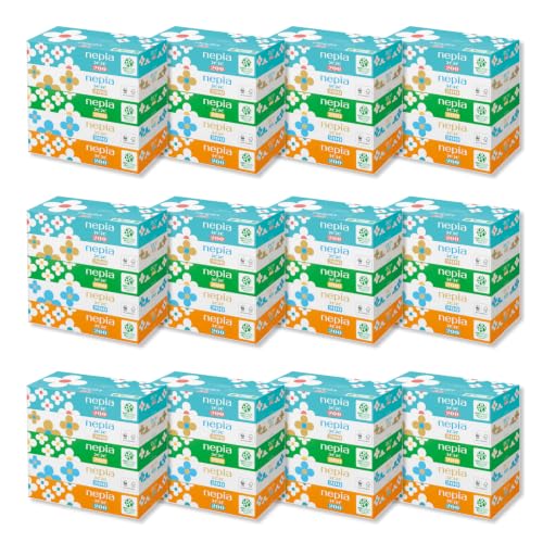 ネピア ネピネピ ティシュ 400枚(200組) 5箱×12パック 白 フレッシュパルプ ボックス【ケース品】[ティッシュペーパー] 買取価格比較
