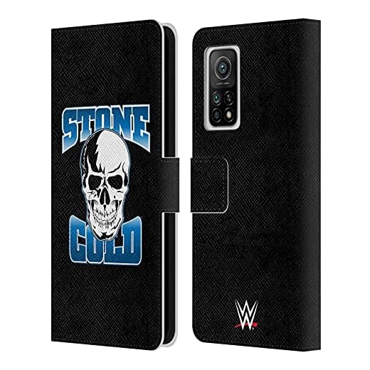 Head Case Designs Officiellt Licensierade WWE Stone Cold Steve Austin Läder Book Plånboksfodral Kompatibelt med Xiaomi Mi 10T 5G