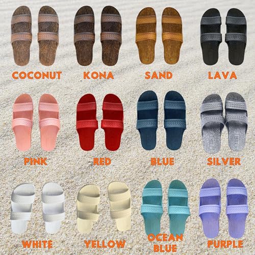 J-Slips Sandals for Women and Men - Comfortable Jesus Jandals for Beach, Summer, and Shower - Waterproof Hawaiian Slides in 12 Colors, Sandalias (Sand, W8) - Image 4