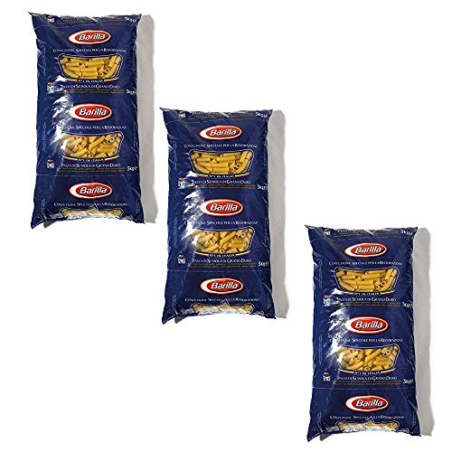 3x Barilla Tortiglioni Ristorante Italian Pasta No. 83 5kg pack