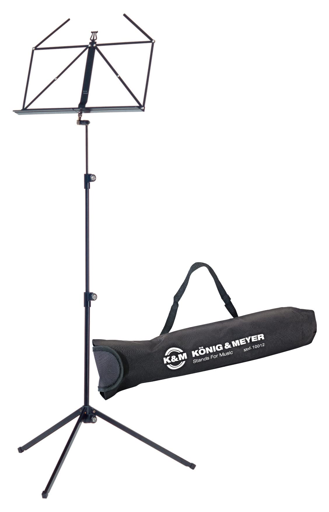 K&M 100/1 Notenständer Set Schwarz, Notenständer der Baseline-Serie