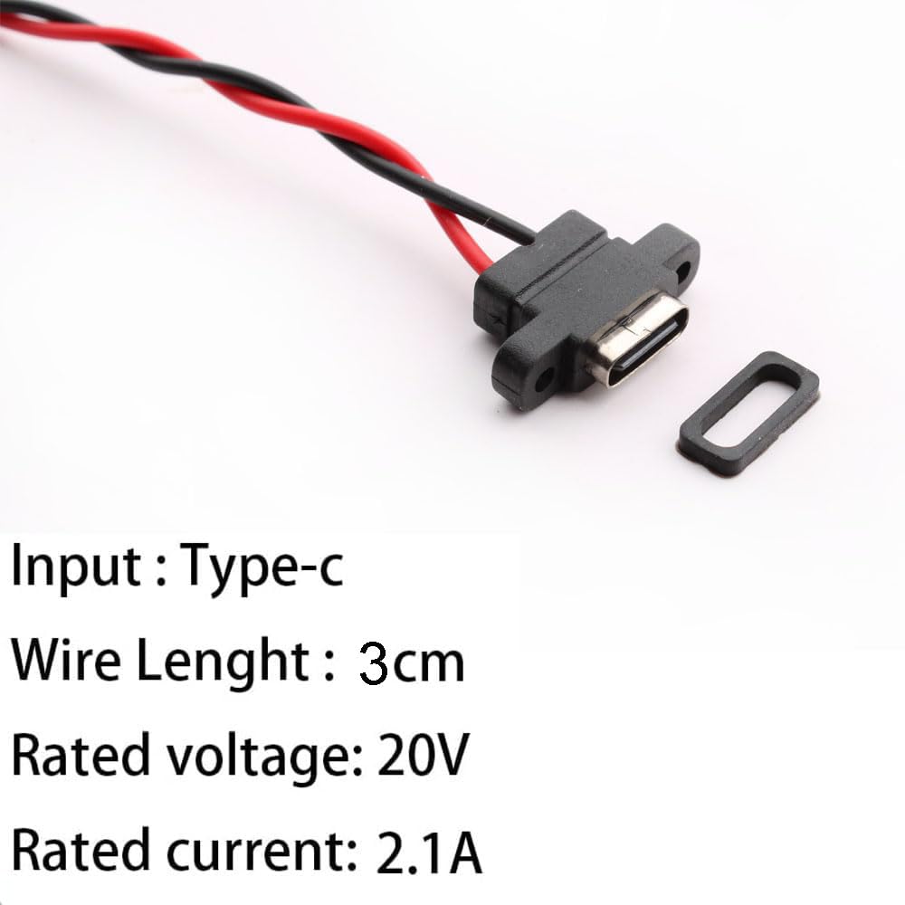 RUNCCI-YUN Lot De 20 Carte De Dérivation USB C Connecteurs