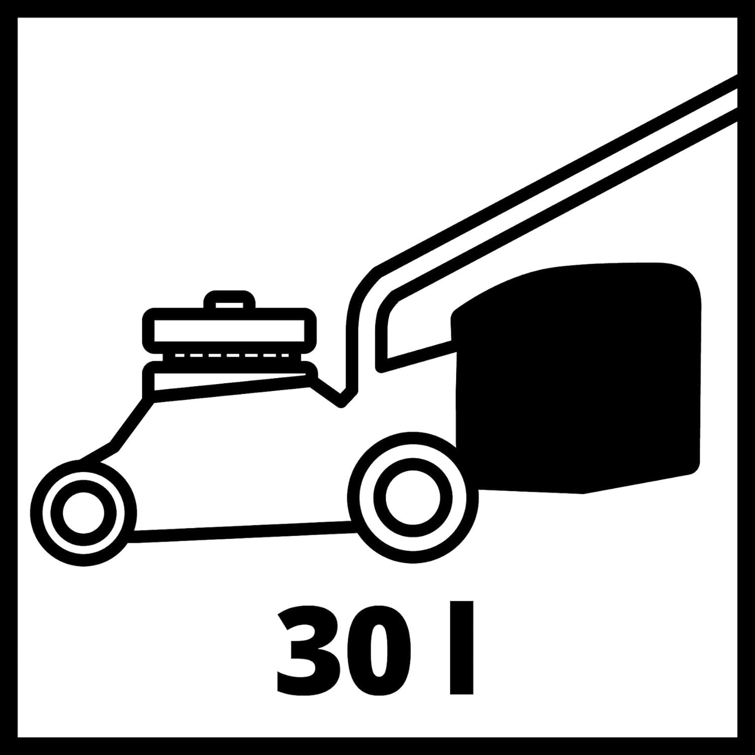 Einhell Cortacésped a batería GE-CM 36/34-1 Li-Solo Power X-Change (36 V, 33,5 cm Ancho de Corte, hasta 200 m², 30L Bolsa recolectora, 25-65 mm Altura de Corte, sin batería)