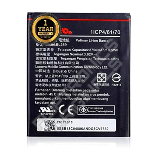 Image of BL-259 Battery for Lenovo Vibe K5 / K5 Plus - A6020 / A6020A40 Battery with 1 Year Warranty**** (U296)