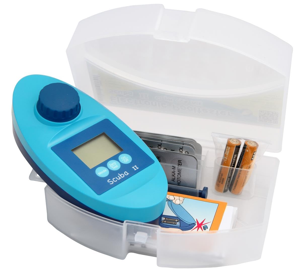 Testeur électronique photomètre Scuba 2 Kit complet - Bandelettes de test qualité eau piscine 500 pièces