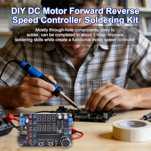 Kit de soldadura de motor CC para aprender electrónica básica con control programable 3