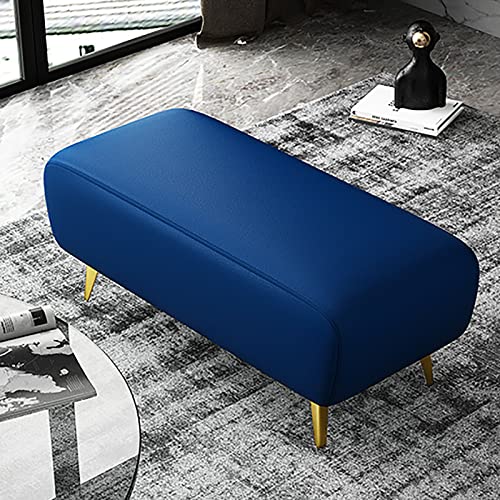 Repose-pieds pouf rectangulaire multifonction et banc à chaussures moderne 80cm - 2
