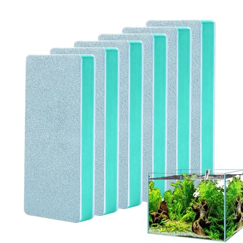 Generisch Aquarium Scheibenreiniger | Fenster Reinigungsbürste - 6 Stück Aquarium Scheuerbürste Für Fisch Korallen Reptilien Terrarium Küche Fliesen Wand Fenster Reinigung