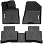 OEDRO Floor Mats Compatible with 2017-2022 Kia Sportage / 2019-2021 Hyundai Tucson, Unique Black TPE All-Weather Guard, Includes 1st and 2nd Row, Full Set Liners
