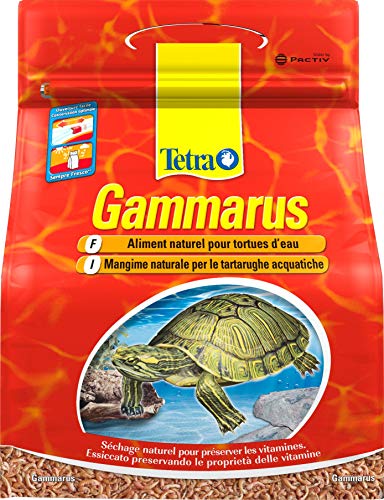 Tetra Gammarus – Aliment 100% naturel pour tortues aquatiques – Crevettes séchées - Riche en calcium, fibres et sels minéraux - 4L (400g)